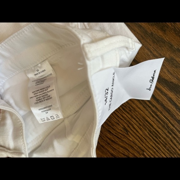 Sam Edelman The Cargo Utility Ankle Pants Sz. 14 /32 Optic White NWT - Picture 6 of 8